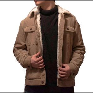 Tan corduroy Coat from H&M